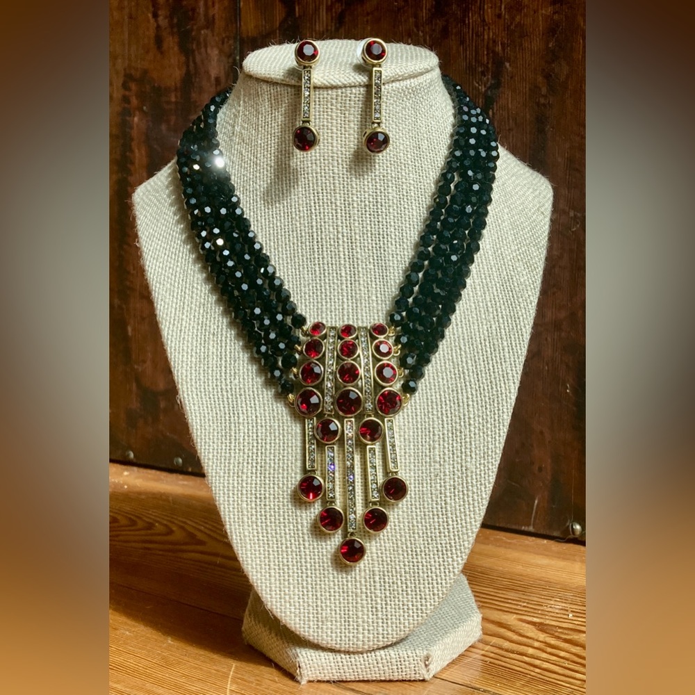 Heidi Daus necklace and earring set
